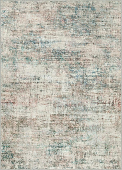 6x9 Area Rugs Washable Rug: Large Modern Abstract Living Room Rug Soft Anti-Skid Thin Carpet Indoor Floor Non-Shedding Carpets for Bedroom Dining Room Farmhouse Nursery Home Office Multi Color