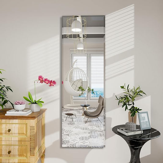 wall Mirror Full Length,64X21FullL ength Mirrorwallmounted,Bedroom/wall/Bathroom/Makeup Area/Cloakroom (64 * 21 Inch)