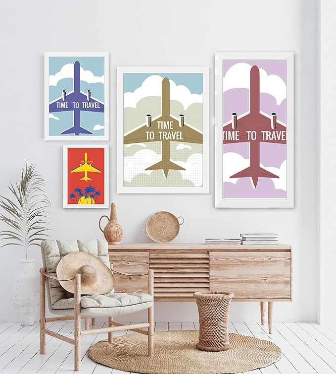 KTKDE 20x30 Poster Frame White 3 Pack, 30 x 20 Picture Frames Wooden with Polished Plexiglass,Horizontal or Vertical Wall Mounting Hanging Large Studio Gallery Photo Frames Wall Art