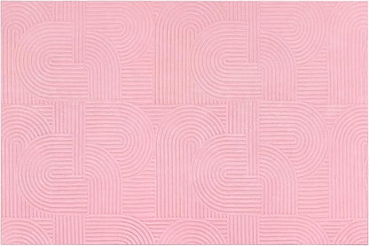 Pauwer Pink Area Rug for Girls Bedroom 6x9 Soft Fluffy Non Slip Machine Washable Rugs Arch Modern Indoor Mat Fuzzy Floor Carpet for Kids Nursery Living Room Dorm Playroom Dining Baby Home Decor