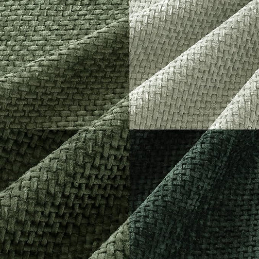 MIULEE Pack of 4 Couch Throw Pillow Covers 16x16 Inch Green Soft Decorative Chenille Pillow Covers Farmhouse Accent Cushion Covers for Boho Spring Home Decor Sofa Bedroom Living Room