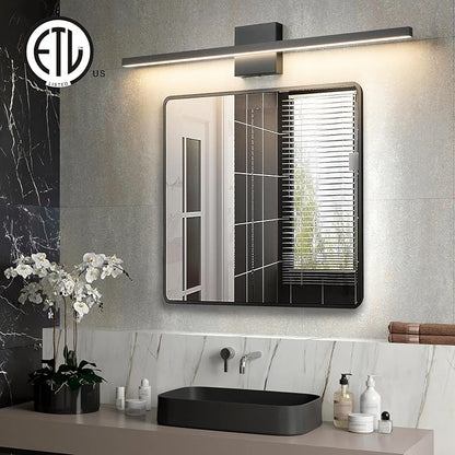 Epinl Black LED Vanity Light for Bathroom, 5CCT 32 inch Dimmable Bathroom Light Fixture Over Mirror, Modern Vanity Lighting Bar, Bath Wall Light for Bathroom Bedroom, ETL Certificated