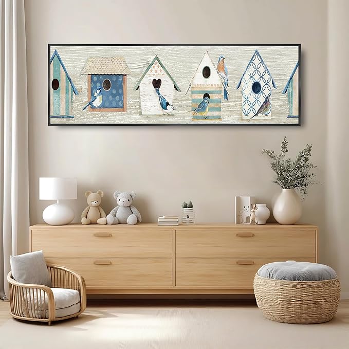 Long Narrow Vertical Wall Art for Hallway Staircase Entryway, Gray White Modern Abstract Framed Crystal Porcelain Wall Decor, Waterproof Easy Clean Artwork for Home Office Hotel Restaurant Spa 20x63 Inch