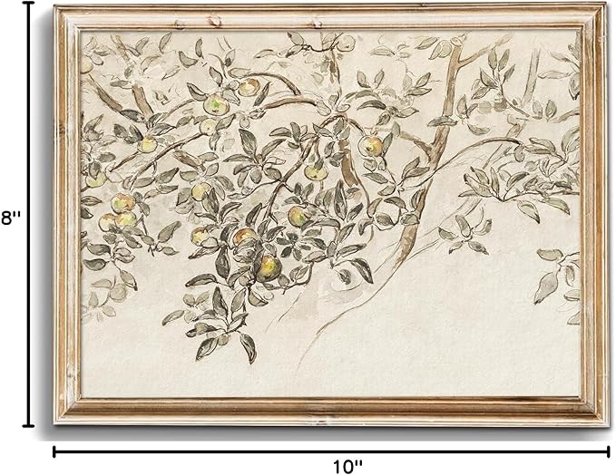 uniro Neutral Vintage Wall Art, Farmhouse Wall Decor Tree Sketch Wall Painting Canvas Prints Country Botanical Oil Painting, Neutral Botanical Wall Decor, Vintage Art Pictures for Bedroom Bathroom Kitchen Decor( 8" x 10"-UNFRAMED)