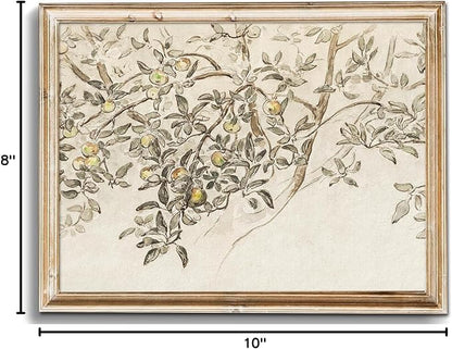 uniro Neutral Vintage Wall Art, Farmhouse Wall Decor Tree Sketch Wall Painting Canvas Prints Country Botanical Oil Painting, Neutral Botanical Wall Decor, Vintage Art Pictures for Bedroom Bathroom Kitchen Decor( 8" x 10"-UNFRAMED)