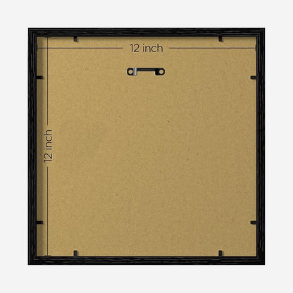 eletecpro 12x12 Picture Frames Set of 10, Gallery Wall Frames Display 8x8 Photo with Mat or 12x12 without Mat, Picture Frame Collage Wall Decor for Wall Mounting, Black