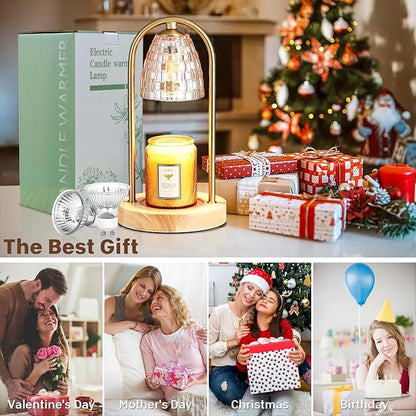 Candle Warmer Lamp,Wax Warmers for Jar Candles,Xmas Warm Candle Lights for Home Decoration,A Christmas Gifts for Relatives,Friends.