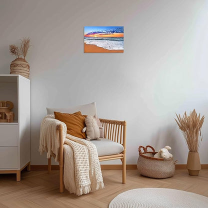 TutuBeer 1 Panel Beach Decor for Home Beach Art Colorful Ocean Kitchen Decor Sunrise Sea Wall Decor for Home Sea Wall Art Ocean Room Decor Wall Decor 30" x 40" x 1 Piece