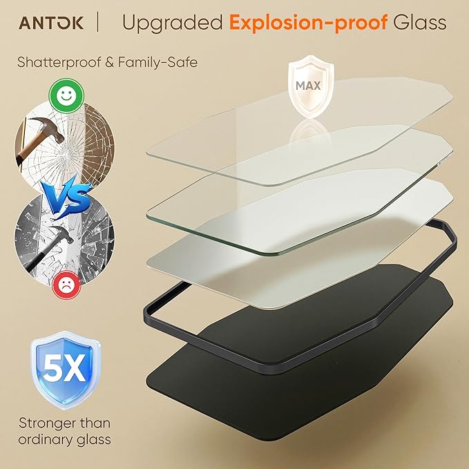 Antok Full Length Mirror, 71"x32" Floor Mirror, Free Standing Wall Mounted or Leaning Full Body Mirror with Aluminum Alloy Frame, Diamond Irregular for Bedroom Entryway Cloakroom, Black