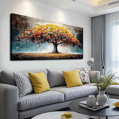 KELIYUAN Large Canvas Art Prints Murals Wall Decor For Living Room Corridor Wall Art For Bedroom Office Decorations Abstract Paintings Tree Landscape Artwork Wall Pictures Modern Home Decor 30x60In