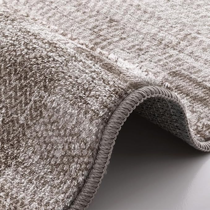 LUMI 5x8 Washable Area Rug for Living Room, Ultra Soft Stain Resistant Carpet with Non Slip Rubber Backing, Non-Shedding Low Pile Rugs for Bedroom, Dining Room, Indoor, Office