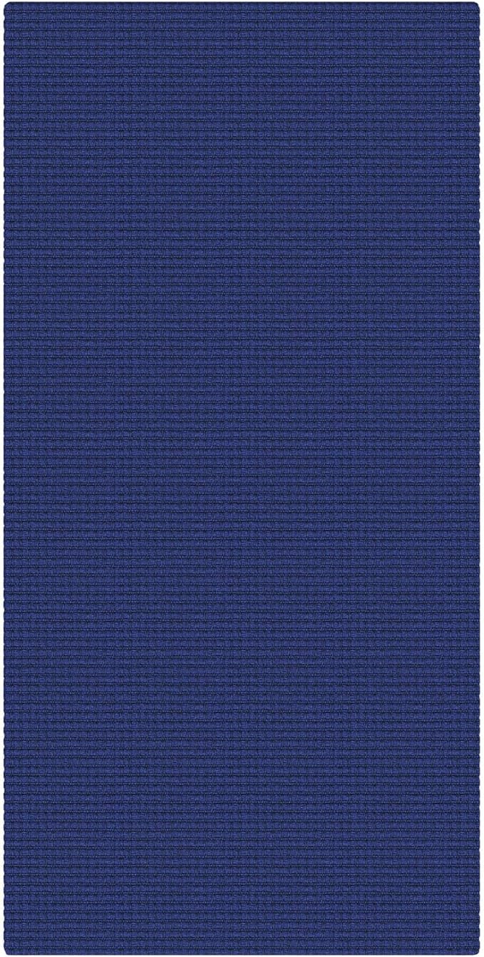 KOZYFLY 2x4 Entry Runner Rug, Small Washable Runners for Entryway, Woven Non Slip Door Mat Indoor Entrance, Front Porch Carpet for Foyer, Kitchen, Bedroom, Bathroom, Royal Blue/Navy