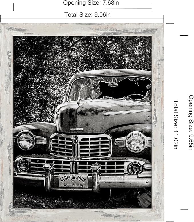 8x10 Picture Frames Grey Set of 12 for Wall Gallery Collage Photo Frames or Tabletop Display