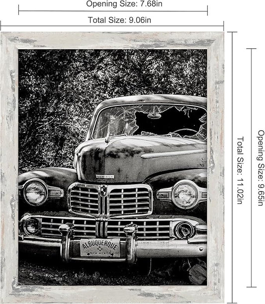 8x10 Picture Frames Grey Set of 12 for Wall Gallery Collage Photo Frames or Tabletop Display