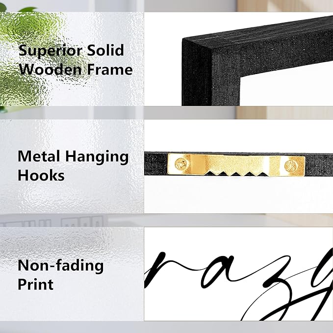 Heiple Family Wall Decor 11"x14" Framed Wooden Wall Sign for Home Decor Farmhouse Vintage Rustic Living Room Minimalist Family Wall Art (Black, 11”x14”)