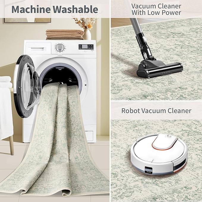 Rugxara Washable Area Rug for Living Room, Bedroom Kitchen