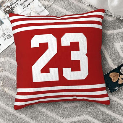 Throw Pillow 18" x 18" Soft Plush Number Stripes Pillow Gifts for San Francisco