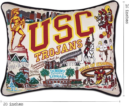 Catstudio University of Southern California (USC) Collegiate Embroidered Decorative Throw Pillow
