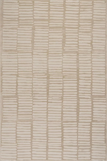 Nuloom Kailani Geometric 8' x 10' Machine Washable Area Rug for Living Room Bedroom Dining Room, Cream