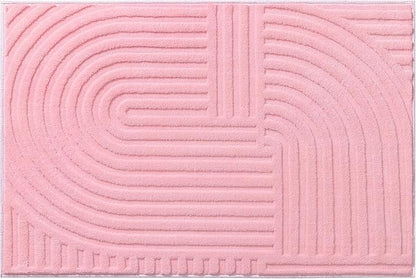 Pauwer Pink Area Rug for Girls Bedroom 2x3 Soft Fluffy Non Slip Machine Washable Rugs Arch Modern Indoor Mat Fuzzy Floor Carpet for Kids Nursery Living Room Dorm Playroom Dining Baby Home Decor