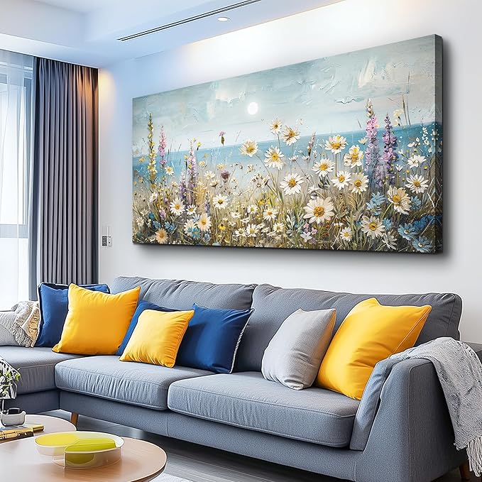 KELIYUAN Wall Art For Living Room Farmhouse Wall Decor For Bedroom Office Decorations Abstract Paintings Flowers Landscape Wall Pictures Canvas Artwork Modern Room Home Decor Posters 20x40In