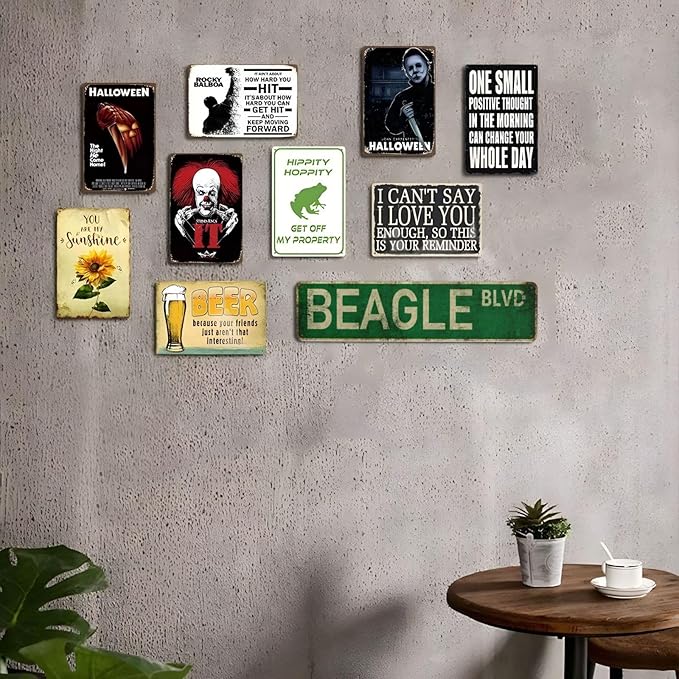 Vintage Signs Beagle Blvd Sign Street Sign Retro Metal Sign for Home Bar Coffee Garden Indoor Ourdoor Decor,Aluminium 4x16 Inch