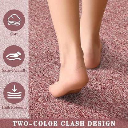 6x9 Area Rugs for Bedroom Living Room, Dark Red Soft Low-Pile Modern Indoor Thickened Memory Foam Non-Slip Washable Carpets for Kids Dorm Home Decor Rug