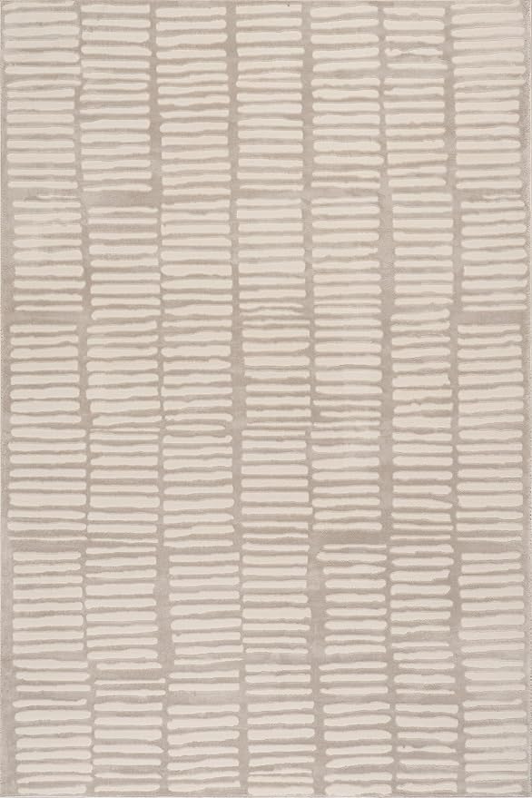 Nuloom Kailani Abstract 3' x 5' Machine Washable Accent Rug for Living Room Bedroom Dining Room Entryway, Grey
