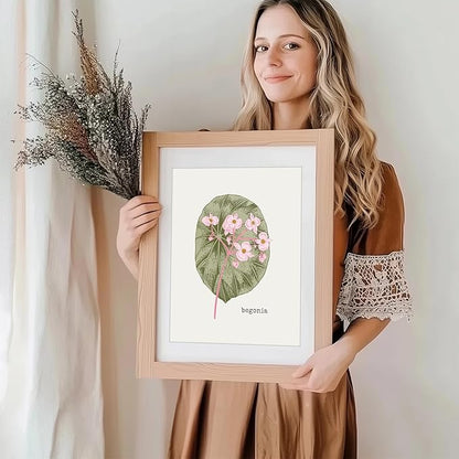 Vintage Botanical Wall Art Prints (Set of 6) - Unframed - 8x10s | Flower Wall Decor | Kitchen Wall Decor | Vintage Wall Decor | Botanical Wall Art | Aesthetic Wall Décor | Living Room Decor