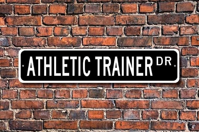Athletic Trainer Dr Street Sign Gift Wall Decor for Home School Garden Man Cave Plaque Quality Metal Sign 4x16 Inch