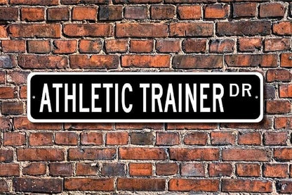 Athletic Trainer Dr Street Sign Gift Wall Decor for Home School Garden Man Cave Plaque Quality Metal Sign 4x16 Inch