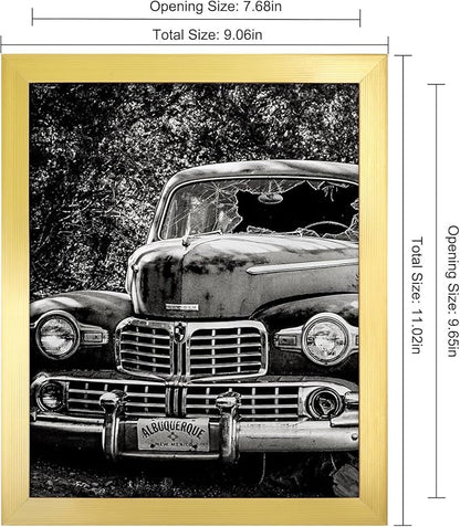 8x10 Picture Frames Gold Set of 12 for Wall Gallery Collage Photo Frames or Tabletop Display