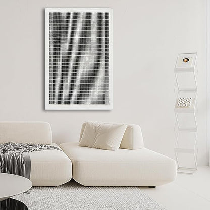 NANKAI Art Hand-painted 45x30 inches white and black thick texture abstract art oil painting Contemporary minimalist art home office corridor wall decoration painting