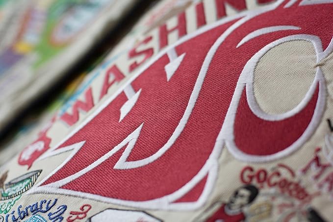 Catstudio Washington State University Collegiate Embroidered Decorative Throw Pillow