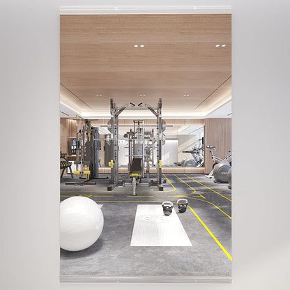48X24 1Pack Large Home Gym Mirror, Frameless Tempered Glass Dance Wall Mounted Mirror for Home, Yoga, Dancing, Studio, Living Room