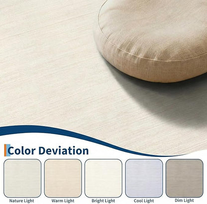 Modern Solid Color Area Rug 10x13 Large Living Room Area Rug Washable Abstract Bedroom Rugs Non Slip Boho Dining Room Throw Carpet Soft Stain Resistant Minimalist Rugs for Nursery Home Office, Ivory