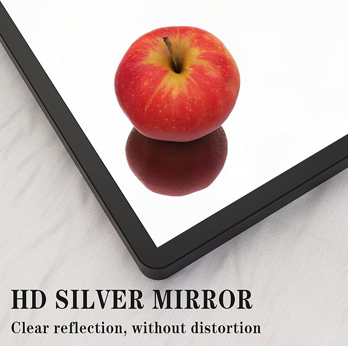 Wall Mirror with Shelf, Rectangle Bathroom Vanity Mirror for Wall, Bathroom Mirrors for Wall, Black Mirror for Bathroom Bedroom Entryway (32'' x 24'')