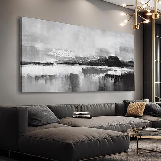 Abstract Wall Art Decor Large Home Decor Wall Art Prints Black and White Wall Decor Modern paintings Decorations for Living Room Bedroom Kitchen Office 30"×60"