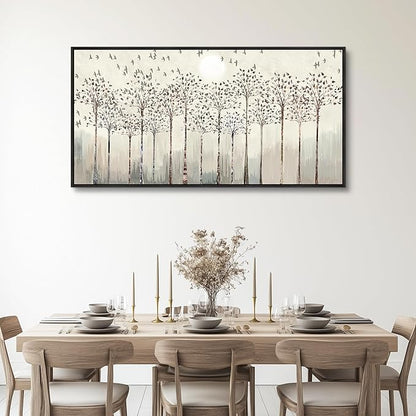 Scenery Abstract Wall Painting Framed Canvas Wall Art For Living Room Large Size Wall Decorations For Bedroom Office Wall Decor Pictures Artwork Canvas Prints Home Boho Wall Decor Black Framed