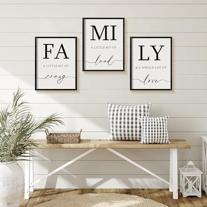 Heiple Family Wall Decor 11"x14" Framed Wooden Wall Sign for Home Decor Farmhouse Vintage Rustic Living Room Minimalist Family Wall Art (Black, 11”x14”)