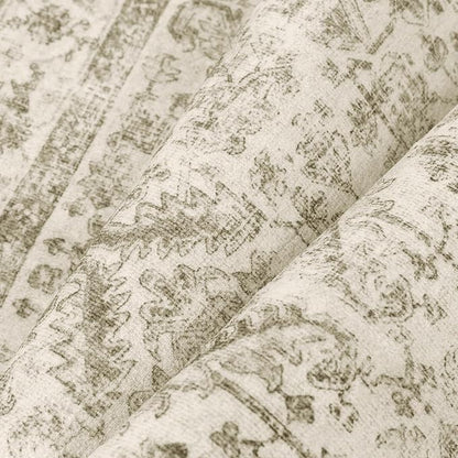 PureCozy Taupe 6x9 Area Rug Vintage Washable Living Room Carpet Non Slip Bedroom Indoor Office Low Pile Large Traditional Distressed Retro Accent Rug for Dining Room Bathroom Kitchen