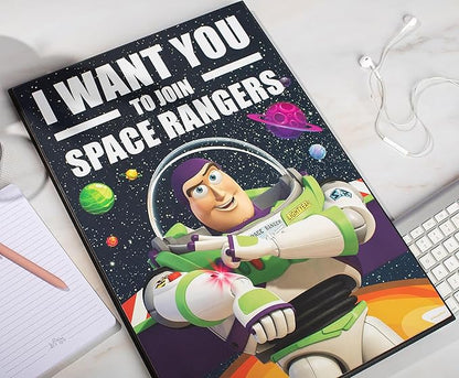 Silver Buffalo Disney Toy Story Buzz Lightyear 13 x 19 Inch Hanging Wood Wall Art