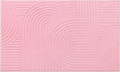 Pauwer Pink Area Rug for Girls Bedroom 3x5 Soft Fluffy Non Slip Machine Washable Rugs Arch Modern Indoor Mat Fuzzy Floor Carpet for Kids Nursery Living Room Dorm Playroom Dining Baby Home Decor