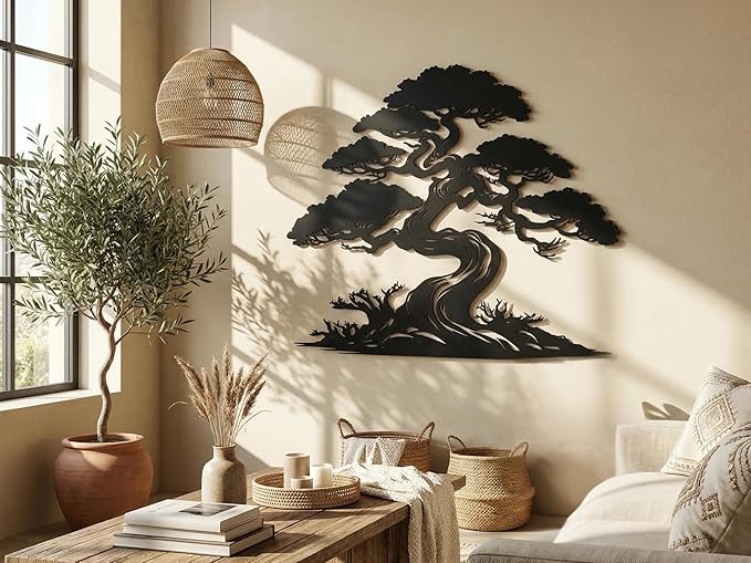 Vailla Tree of Life Wall Art Decor Set of 3 Wall Hanging Sculpture Modern Wall Home Decoration 3D Textured Sculptures for Living Room Bedroom Office Dinnig Room 3 Panels Family Tree Wall Hangings