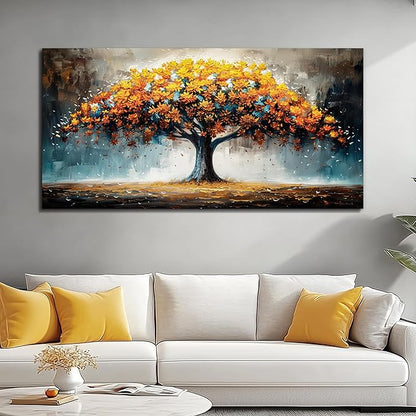 KELIYUAN Large Canvas Art Prints Murals Wall Decor For Living Room Corridor Wall Art For Bedroom Office Decorations Abstract Paintings Tree Landscape Artwork Wall Pictures Modern Home Decor 30x60In