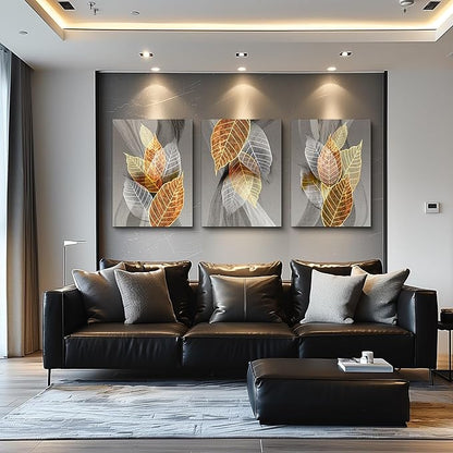 hyidecorart Canvas Wall Art For Living Room Large Wall Decor For Bedroom Modern Office Abstract Wall Decorations Leaves Paintings Farmhouse Pictures Artwork Bathroom Kitchen Aesthetic Home Decor 20x28