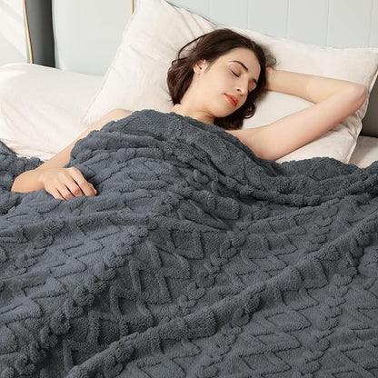Aganear Blanket King Size - Lightweight Portable Fuzzy Cozy Soft for Couch, Sofa, Bed, Office - Breathable, Skin-Friendly for All Season Accessories (108"x90", Gray)