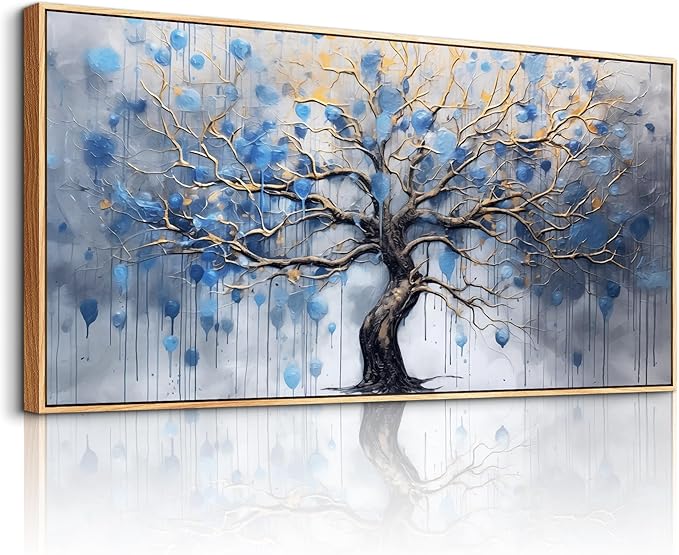 hyidecorart Large Canvas Wall Art For Living Room Wood Framed Wall Decor For Bedroom Modern Office Decor Black and White Inspiration Painting Prints Artwork Hang Abstract Pictures Home Decoration