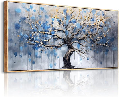 hyidecorart Large Canvas Wall Art For Living Room Wood Framed Wall Decor For Bedroom Modern Office Decor Black and White Inspiration Painting Prints Artwork Hang Abstract Pictures Home Decoration