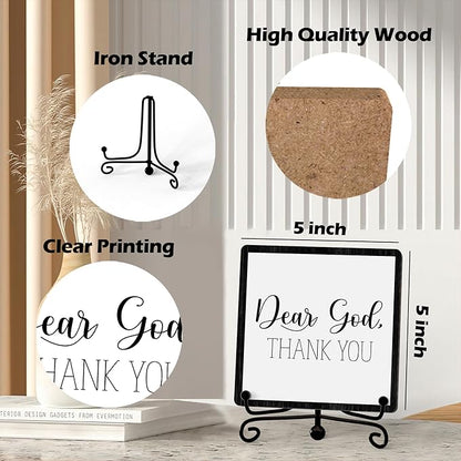 Home Decor, Farmhouse Shelf Decor For Living Room, Boho Aesthetic Table Decorations, Christian Gifts For Women Men, Entryway Tv Stand Fireplace Mantle Coffee Table Decoration (god-11)